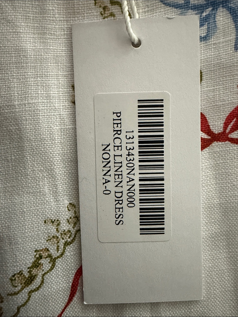 Reformation White Midi Dress with Red, Blue, Green Floral Patchwork - Picture 7 of 9